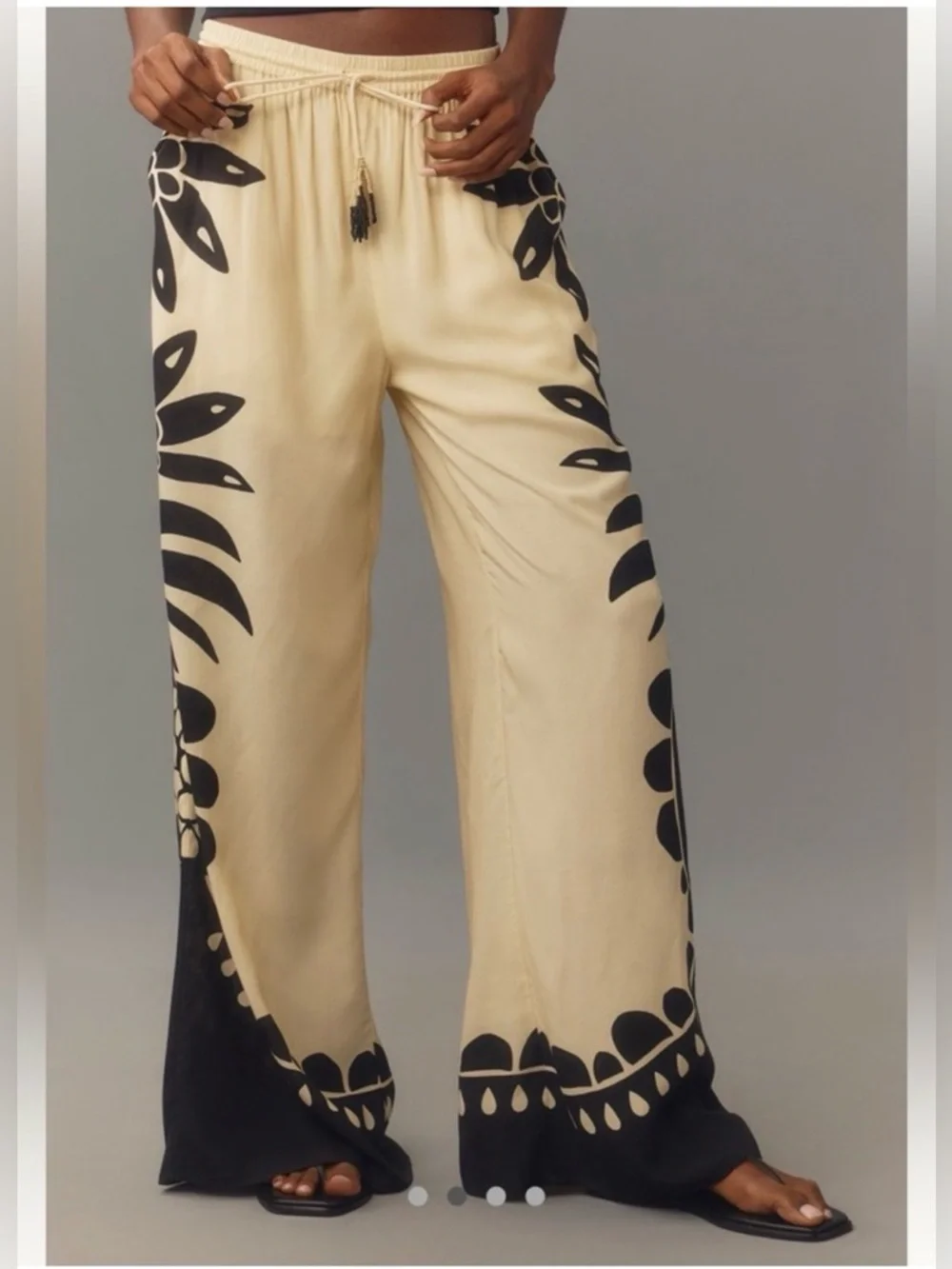 Farm Rio xAnthropologie Martina Pull On Pants Wide Leg, XL - Picture 2 of 10